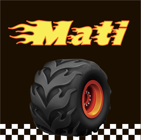Stickers cuad. rueda 16u Pers
